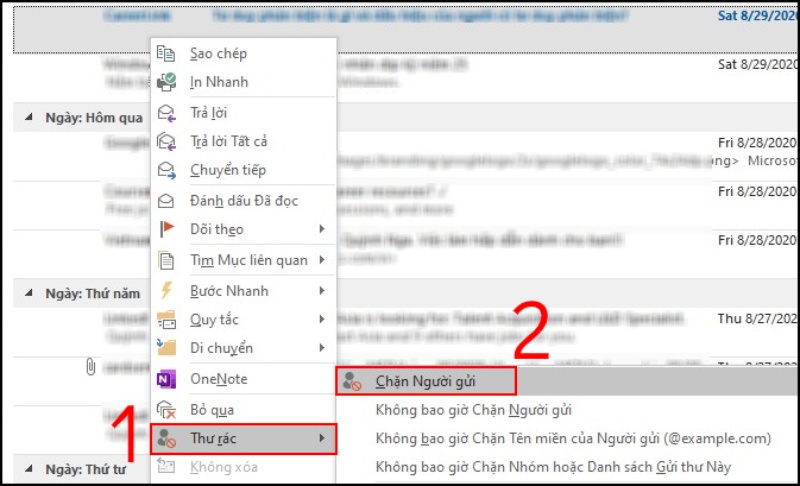 Cách Chặn Và Bỏ Chặn Email Thư Rác Trong Outlook Trên Máy Tính 9331